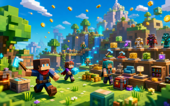 Minecraft-inspired safe gaming guide hero image for Minecoins value tips