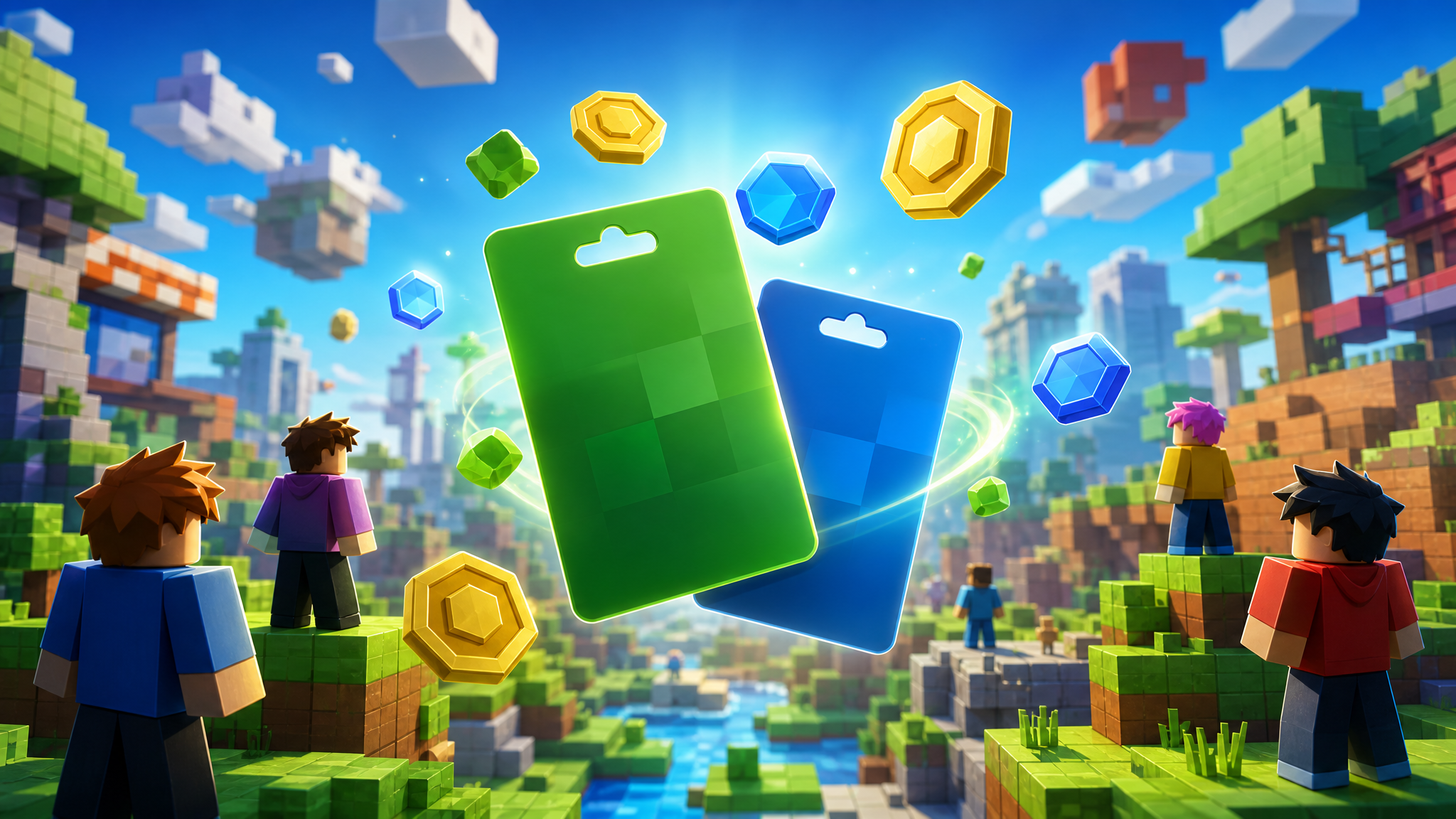 Roblox-inspired safe gaming guide hero image for Robux value tips